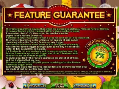 feature Guarantee rules