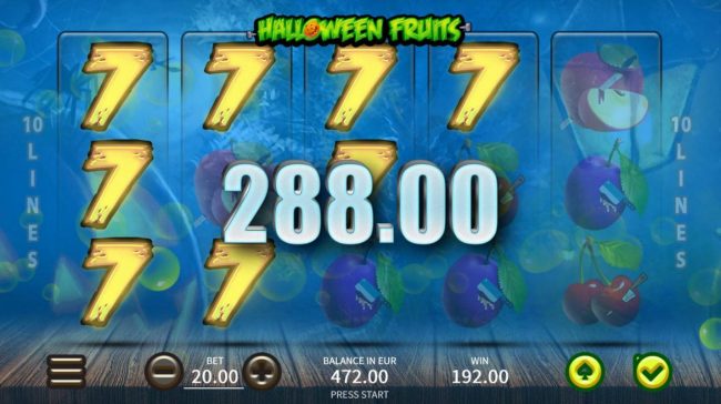 Multiple winning paylines triggers a big win!