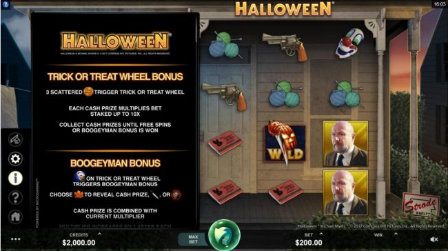 Trick or Treat Wheel Bonus Rules