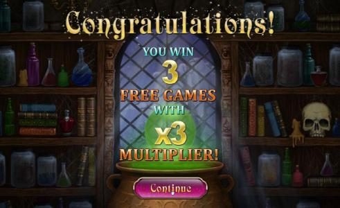 3 free games with a 3x multiplier
