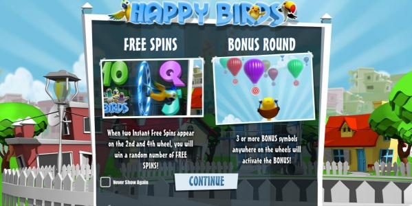 Free Spins and Bonus Round are part of this video slot games offerings