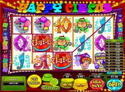 multiple winning paylines triggers a $62.50 jackpot