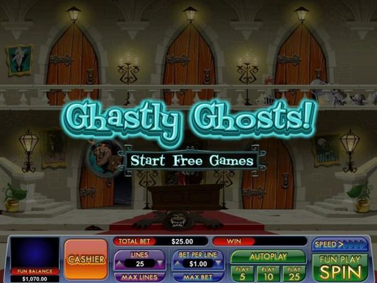 Pick Bonus feature play ends when a selected door reveals a ghost.