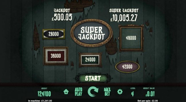 Super Jackpot Game Board.