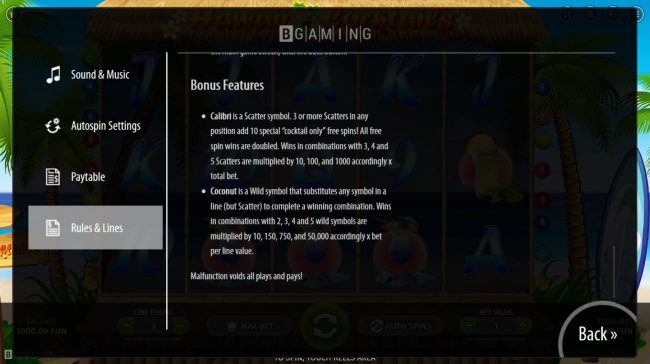 Free Spins Rules
