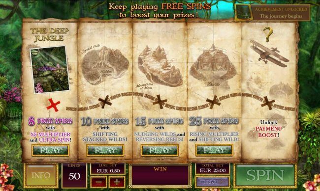 The Deep Jungle - 8 Free Spins with x5 Multiplier