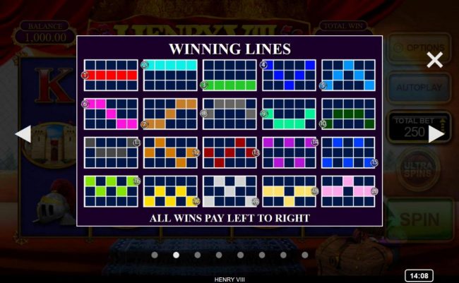 Winning Lines 1-20