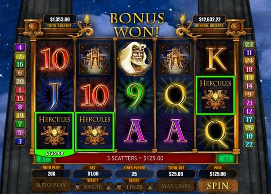 Scatter win triggers the free spins feature