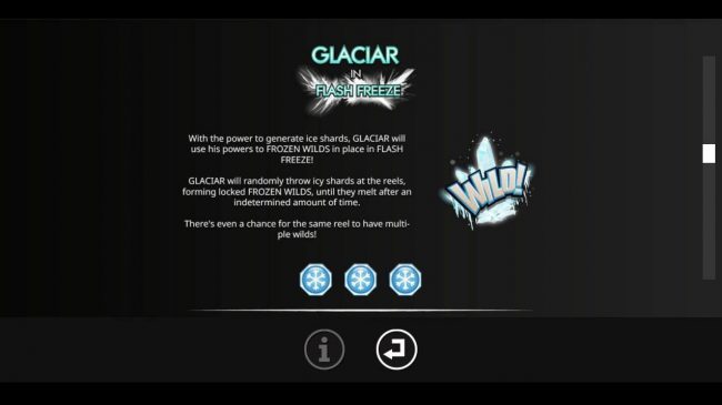 Glacier in Flash Freeze Game Rules.
