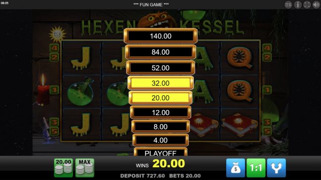 Ladder Gamble Feature Game Board