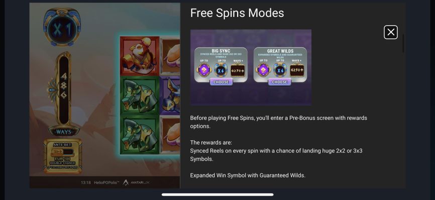 Free Spins Mode