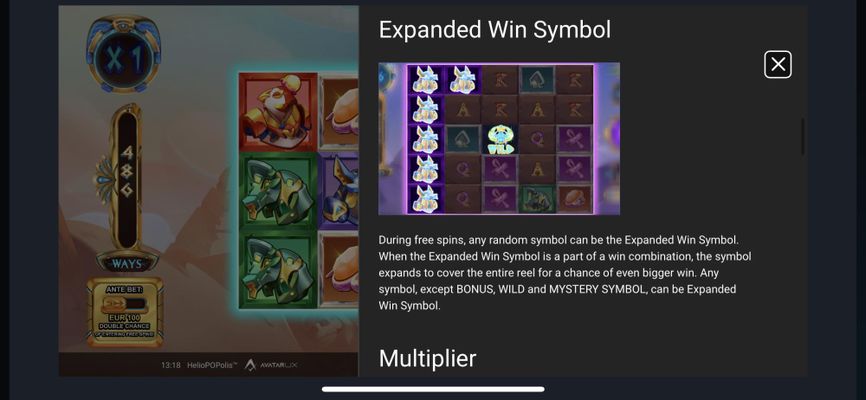 Expanded Win Symbol