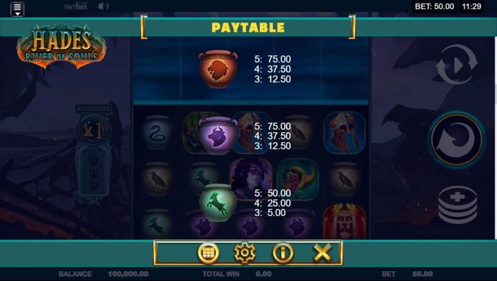 Paytable - Low Value Symbols