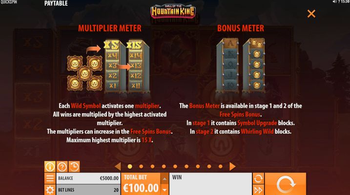 Hall of the Mountain King :: Multiplier Feature