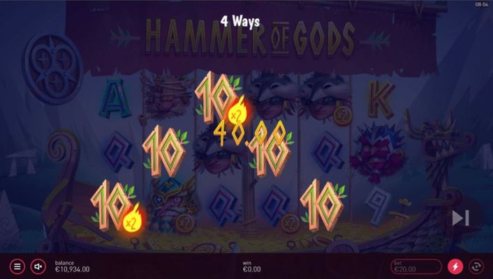 Hammer of Gods :: A five of a kind win