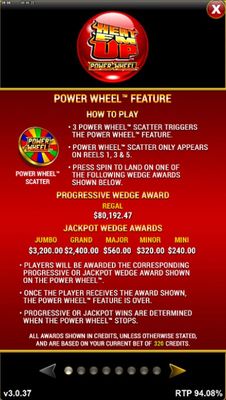 Power Wheel Feature