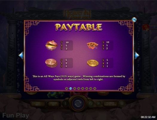 Paytable - Low Value Symbols