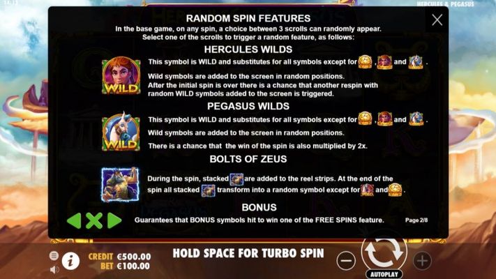 Hercules & Pegasus :: Random Reel Features