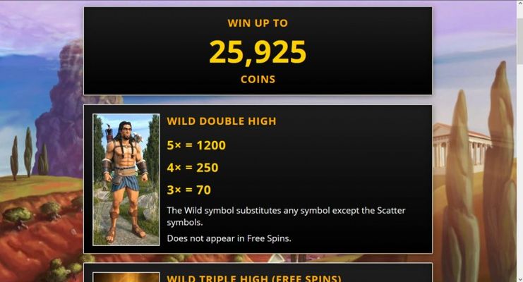 Hercules The 12 Labours :: Win Up To 25,925 Coins