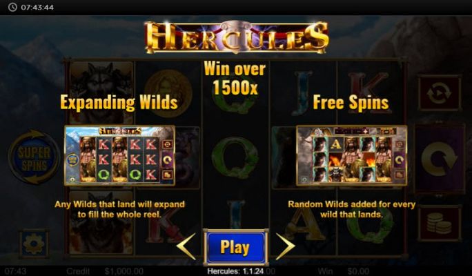 Hercules :: Win Over 1,500x