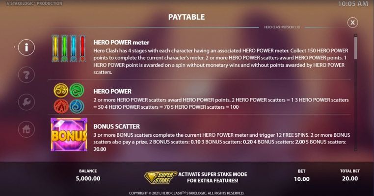 Hero Clash :: Feature Rules