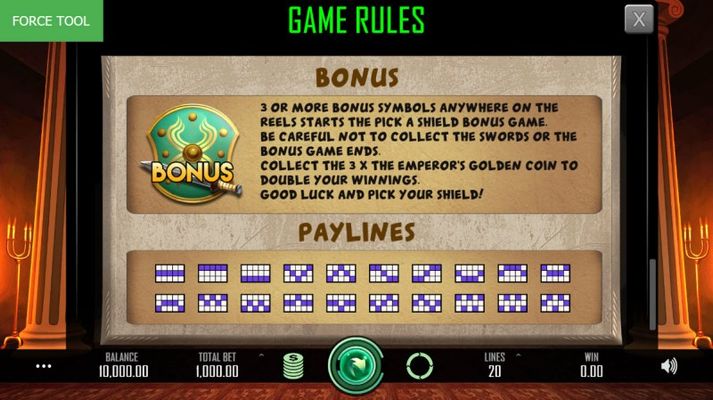 Bonus Game Rules