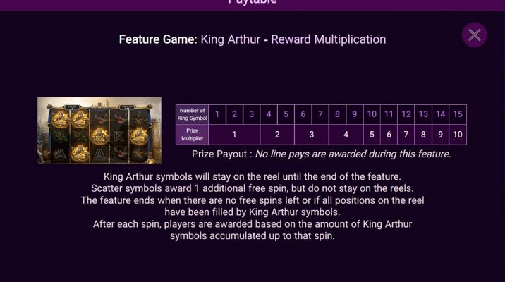 King Arthur Feature Rules