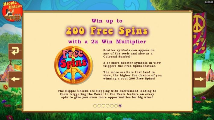 Hippie Chicks :: Free Spins Rules