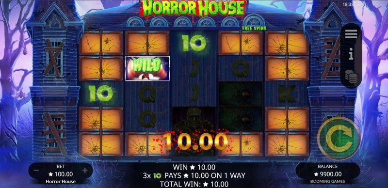 Horror House :: A three of a kind win
