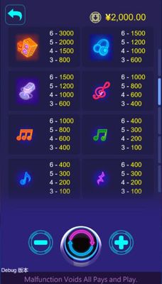 Low Value Symbols Paytable