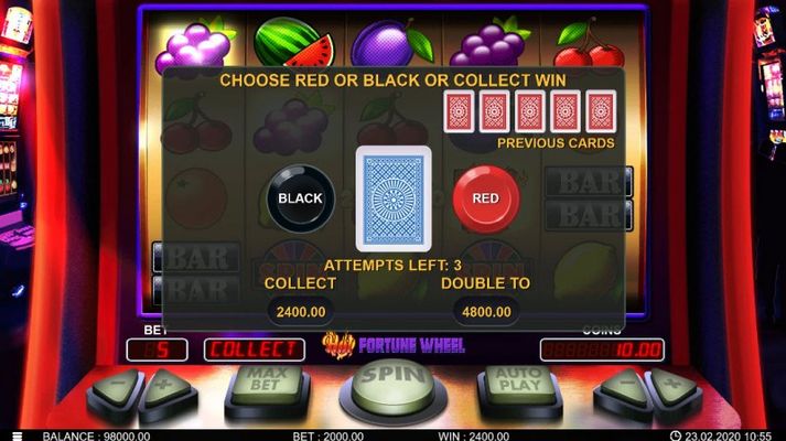 Black or Red Gamble Feature