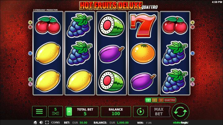Hot Fruits Deluxe Quattro :: Main Game Board
