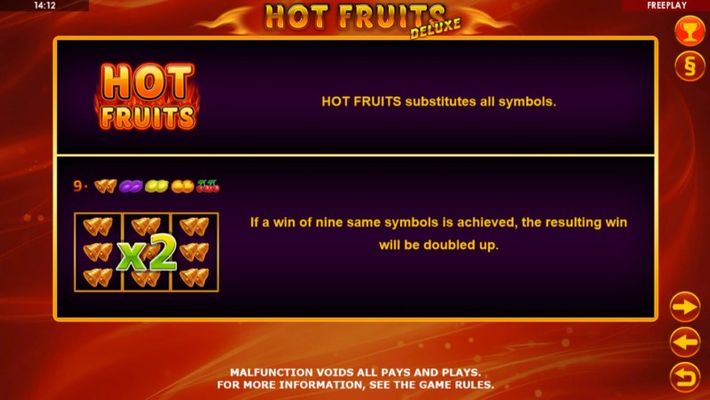Hot Fruits Deluxe :: Feature Rules