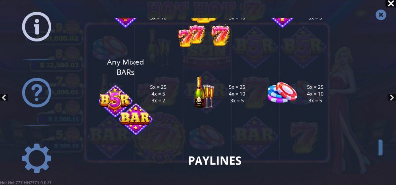 Paytable