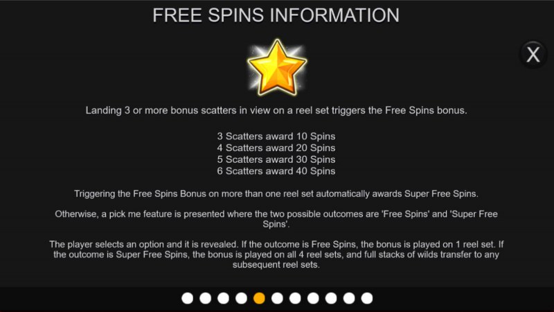 Free Spin Feature Rules