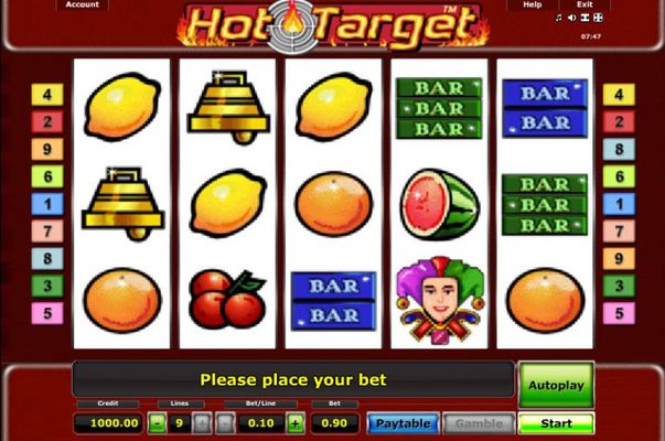 Hot Target :: Main Game Board