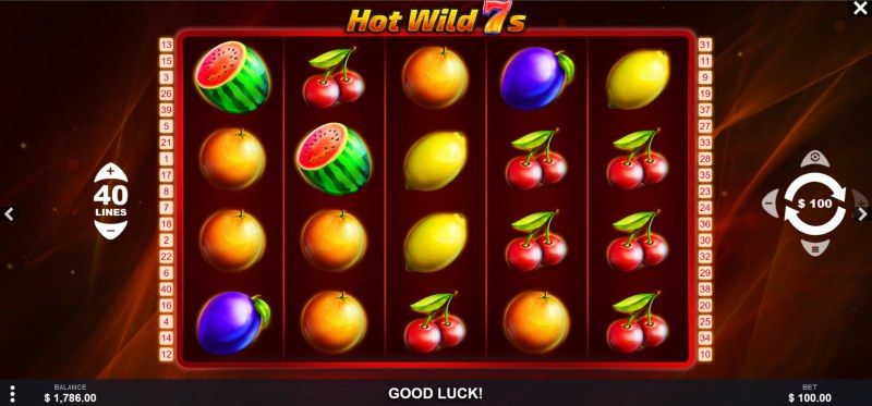 Hot Wild 7s :: Main Game Board