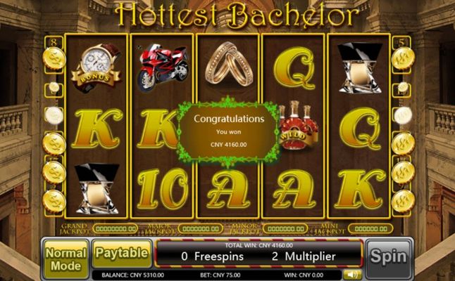 Hottest Bachelor :: Total free spins payout