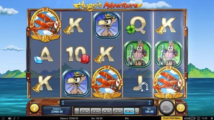 Hugo's Adventure :: Scatter symbols triggers the free spins feature