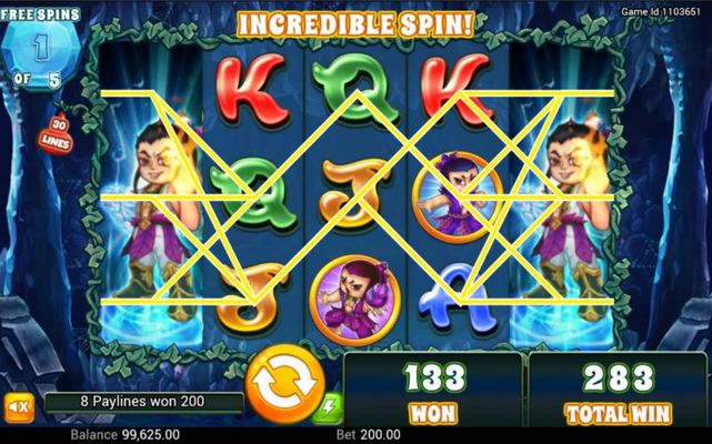 Huluwa :: Free Spins Game Board