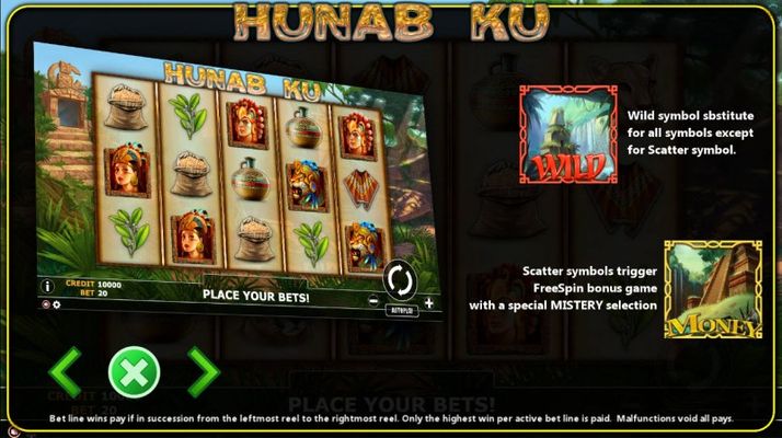 Hunab Ku :: Wild and Scatter Rules
