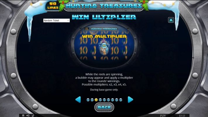 Hunting Treasures Christmas Edition :: Win Multiplier