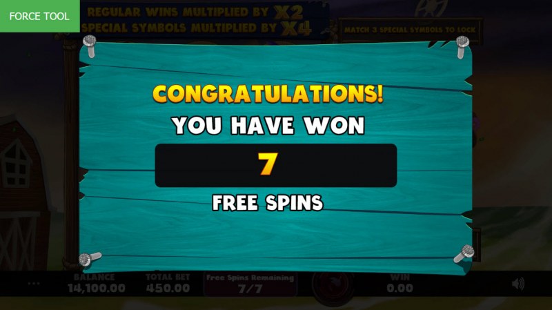 Hurricash :: 7 Free Spins Awarded