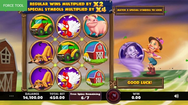 Hurricash :: Free Spins Game Board