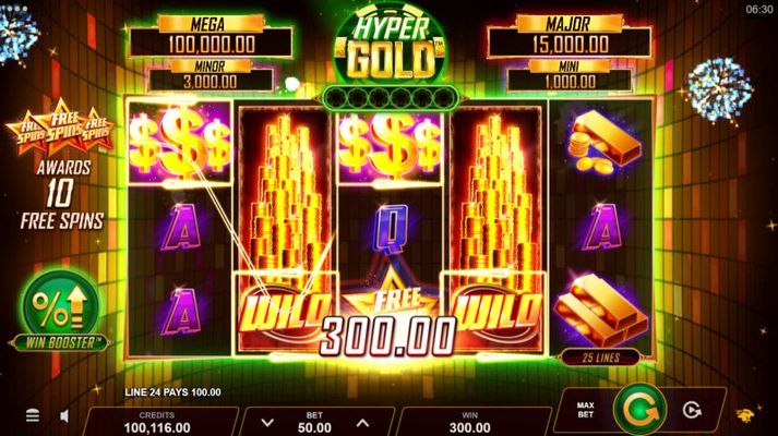 Hyper Gold Link & Win :: A four of a kind win