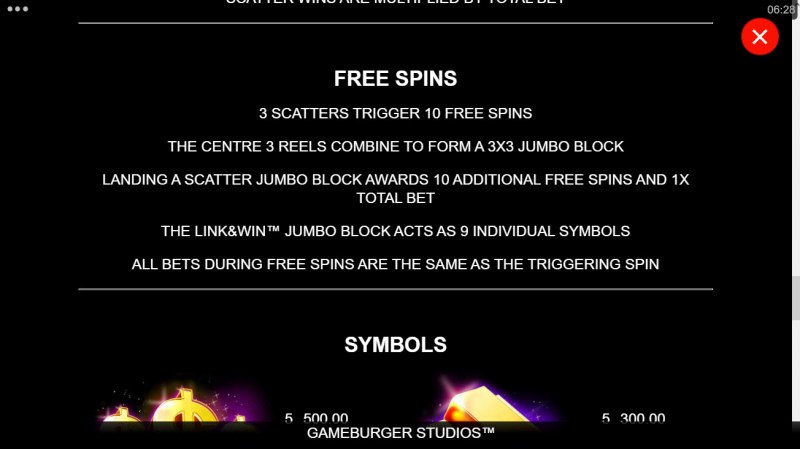 Free Spin Feature Rules