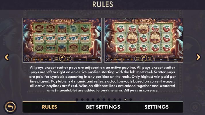 Hit in Vegas :: Feature Rules 5