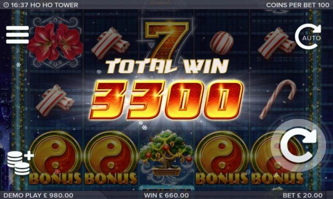 Total bonus payout 3300 credits