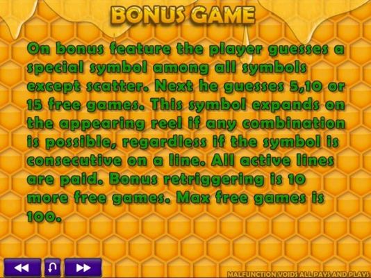 Bonus Game Rules