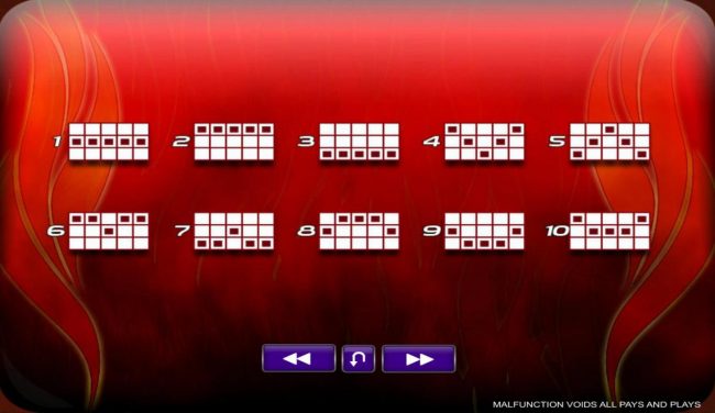 Payline Diagrams 1-10